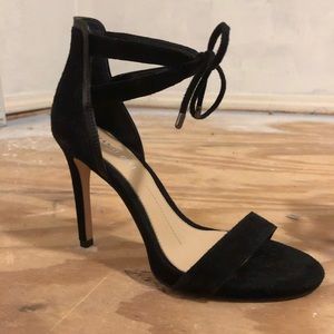 gianni bini black suede heels